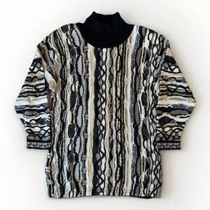Vintage Coogi Sweater Women's L Multicolor Cotton Pullover
